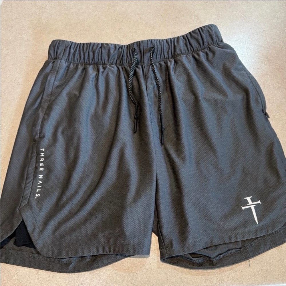 Three Nails Athletic Shorts for Men Size Medium